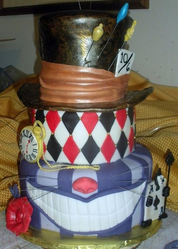 Mad Hatter/Alice in Wonderland Cake