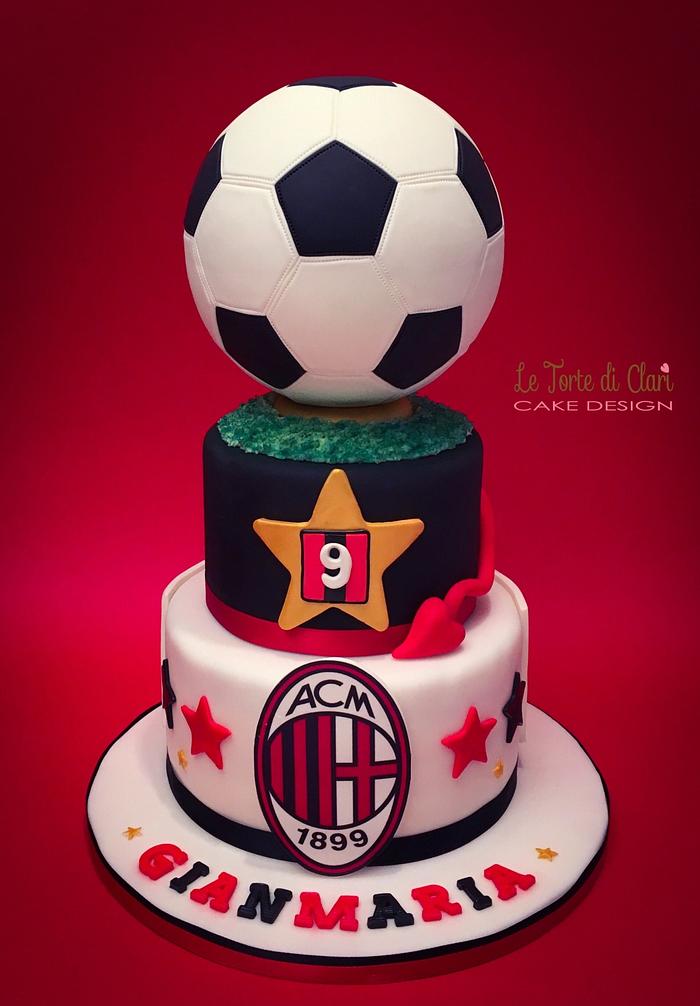 Milan football cake
