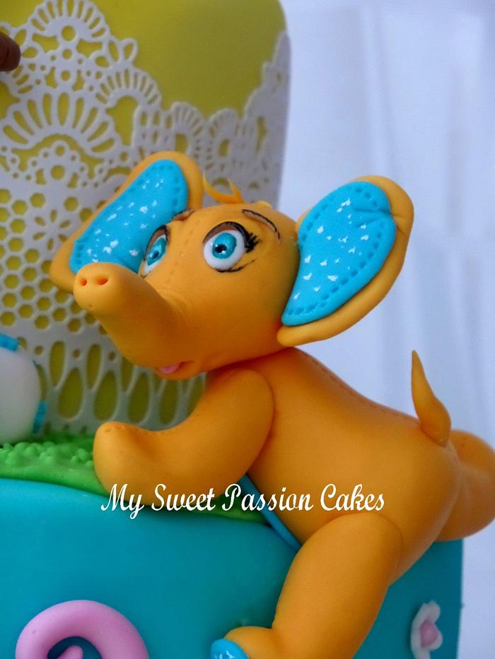 Cute cake for 2 years old