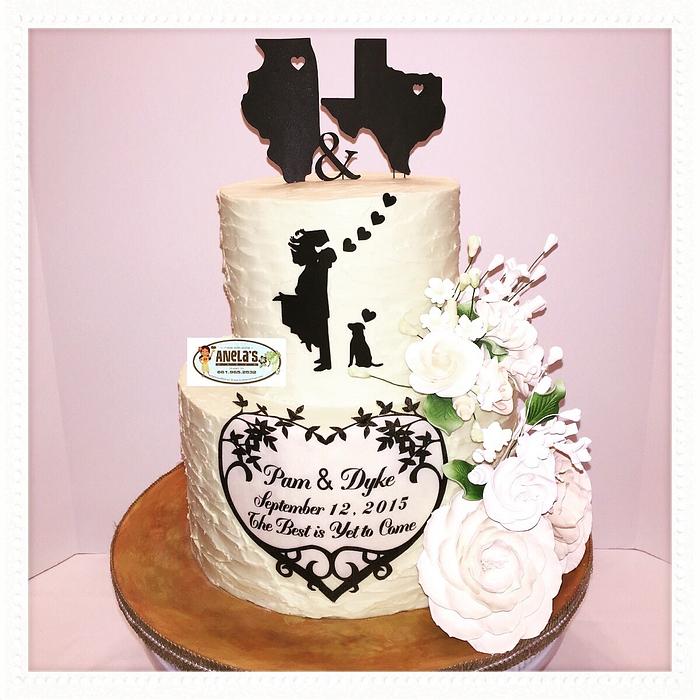 Couples Wedding Shower Cake