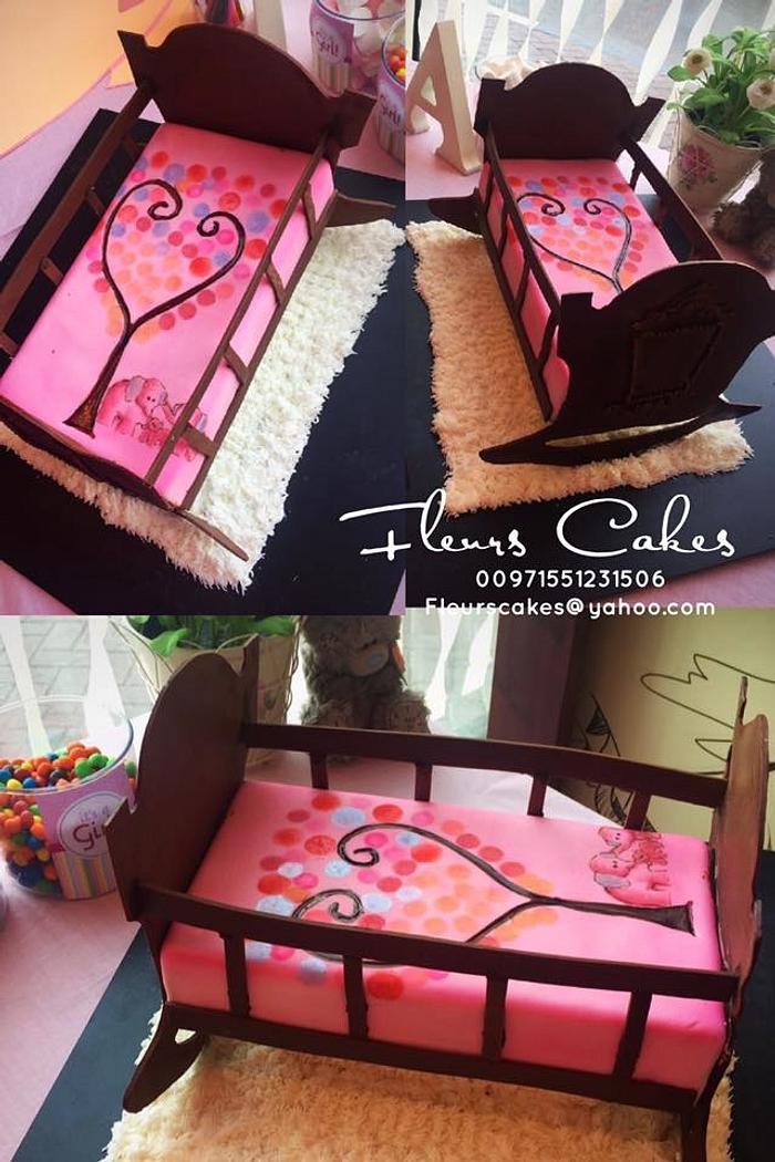 Cradle Cake with Painted sheet