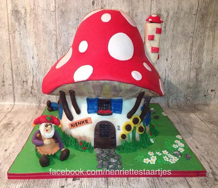 3D Mushroom Mansion / Gnome Home of Plop the gnome