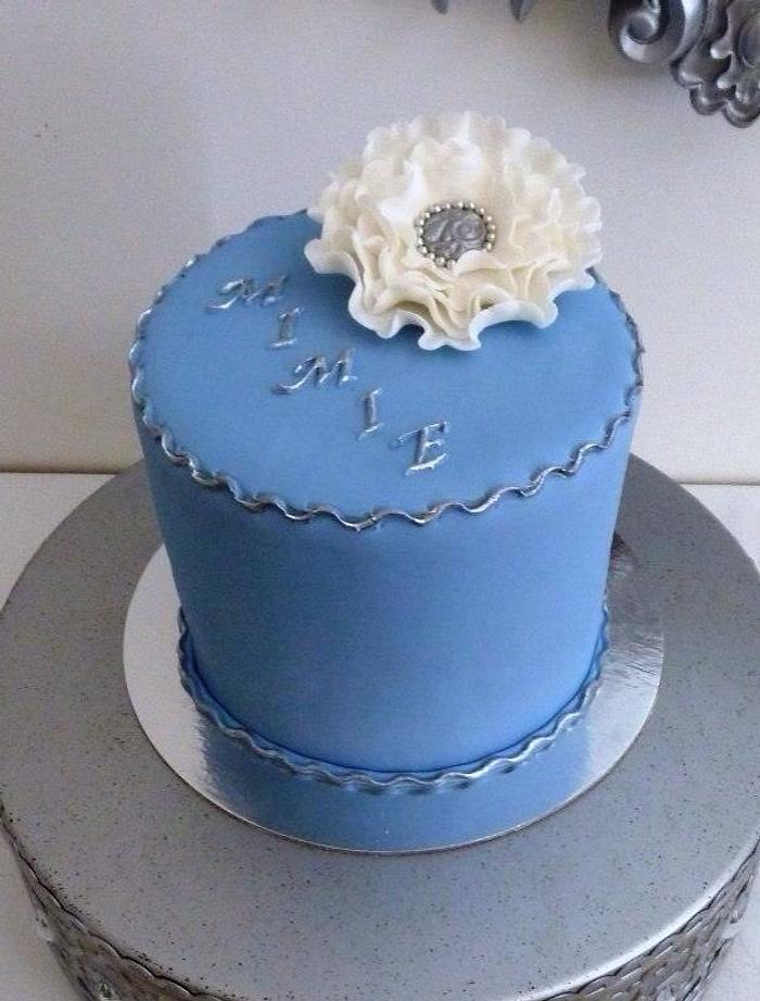 Little blue cake