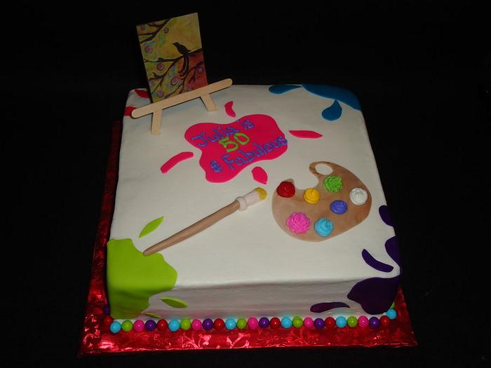 Art Party Cake