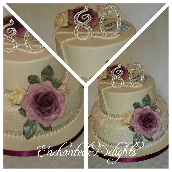 Two tier celebration cake 