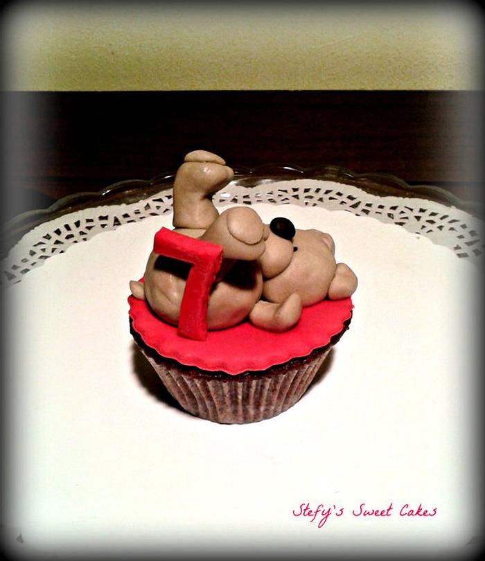 Little bear cupcake