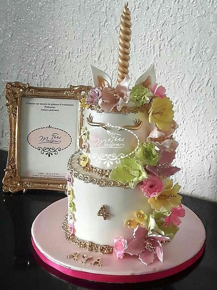 Unicorne birthday cake