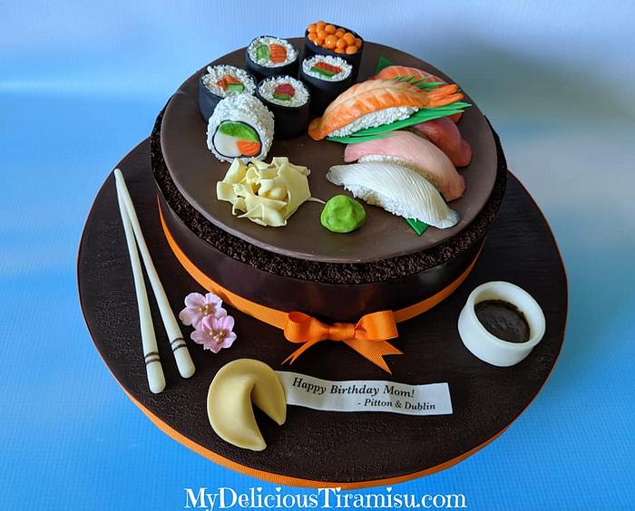  Chocolate Sushi Cake