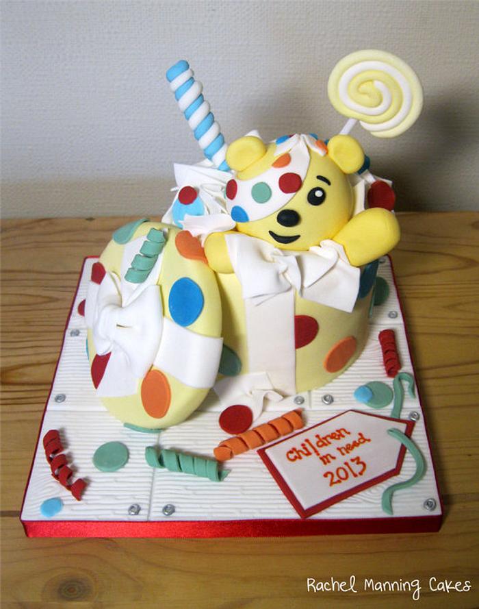 Children in Need Pudsey Bear cake