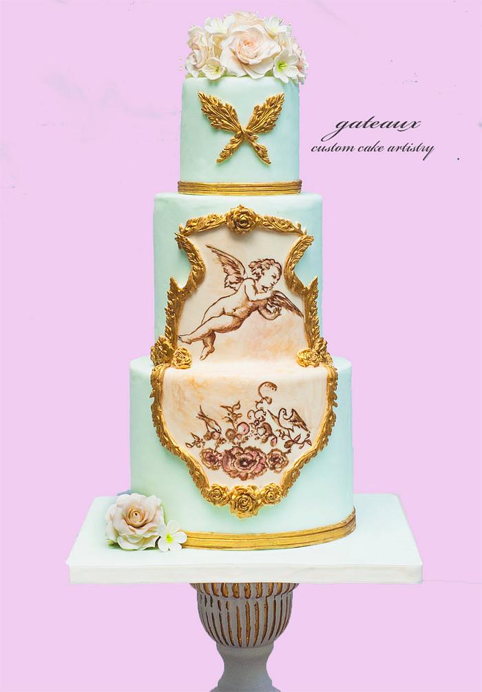 Rococo Cupid cake