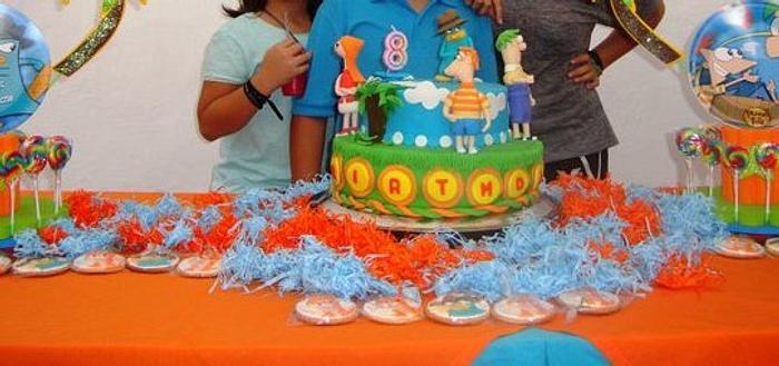 Phineas and Ferb cake