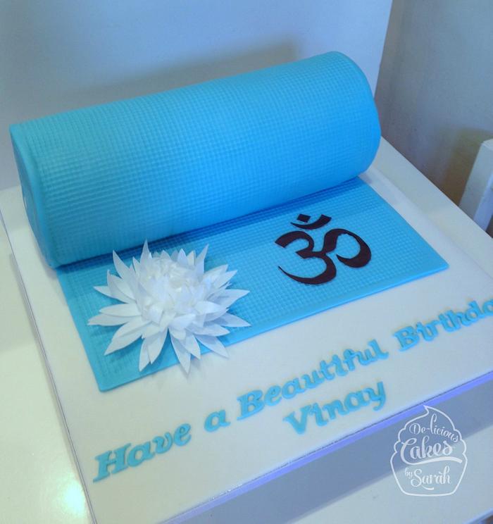 Yoga Mat Beautiful cake