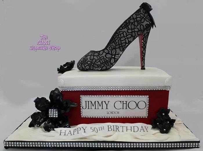 Jimmy Choo shoe and box