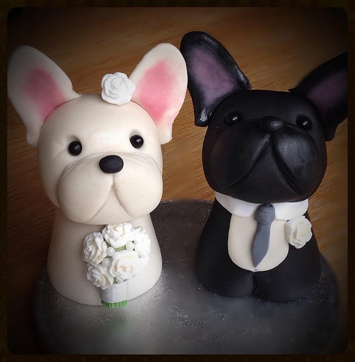 French bulldog toppers