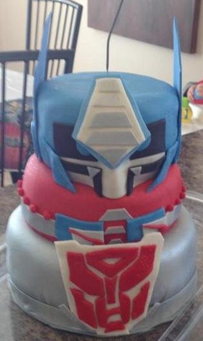 Transformers Autobot Cake
