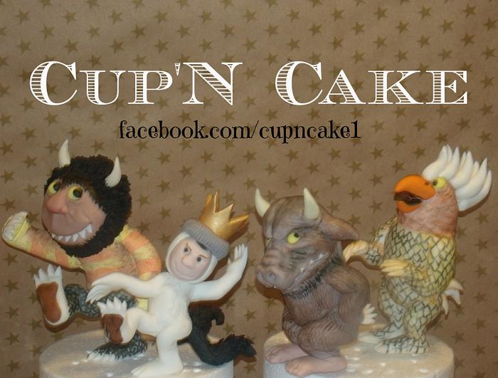 Where the wild things are fondant cake toppers