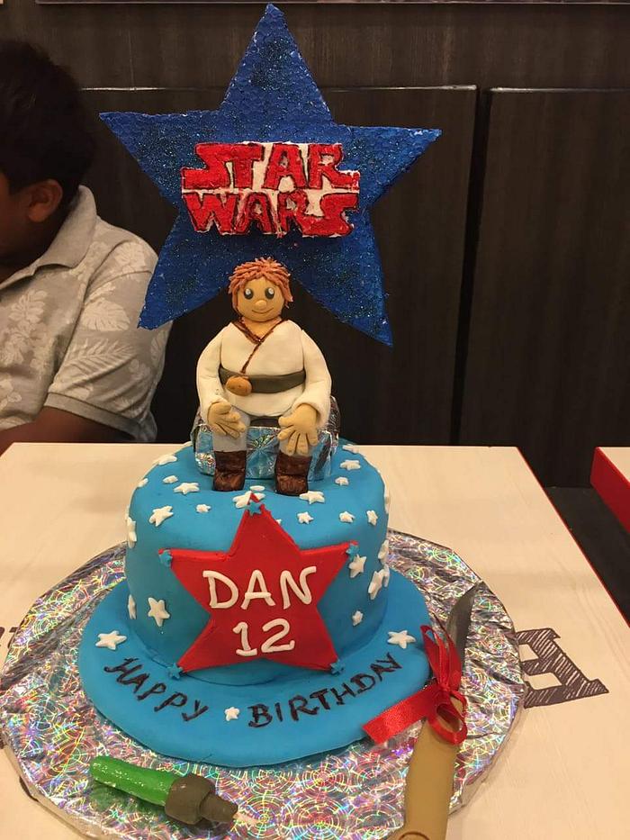Star wars Luke Skywalker cake