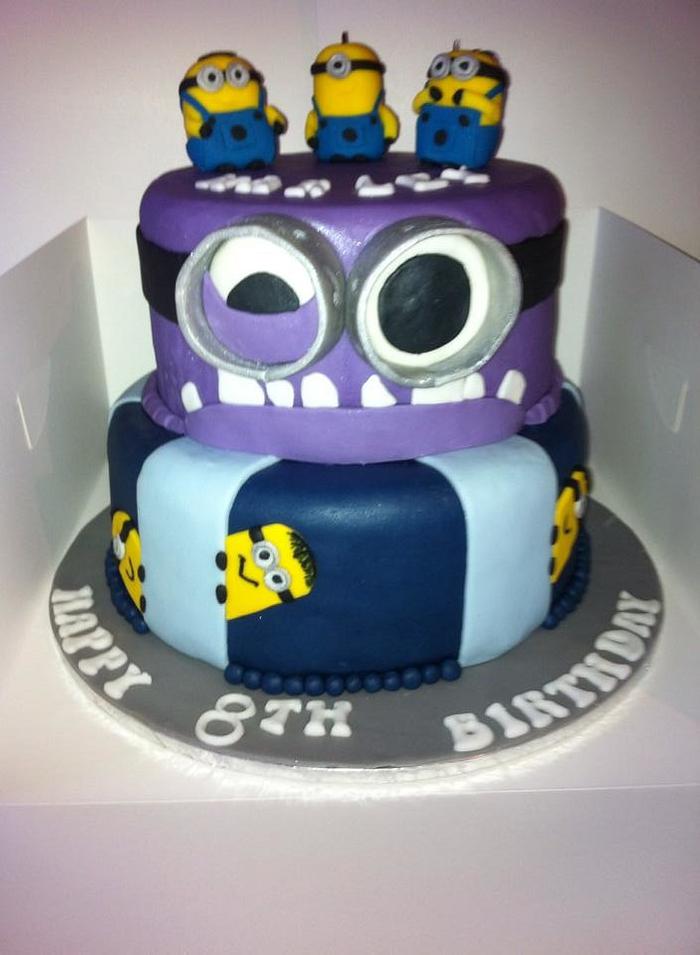 Kids birthday Minion cake