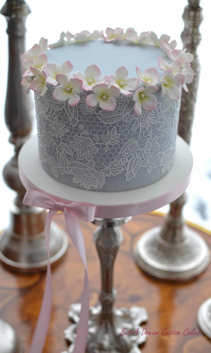 Romantic Lace Cake