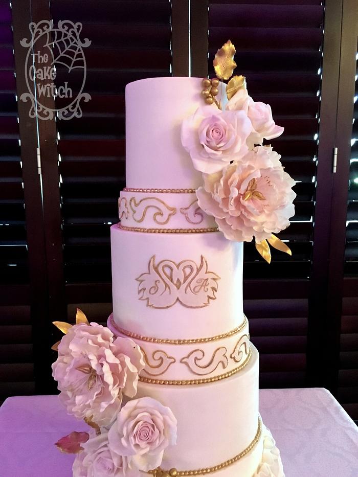 Swans Wedding Cake