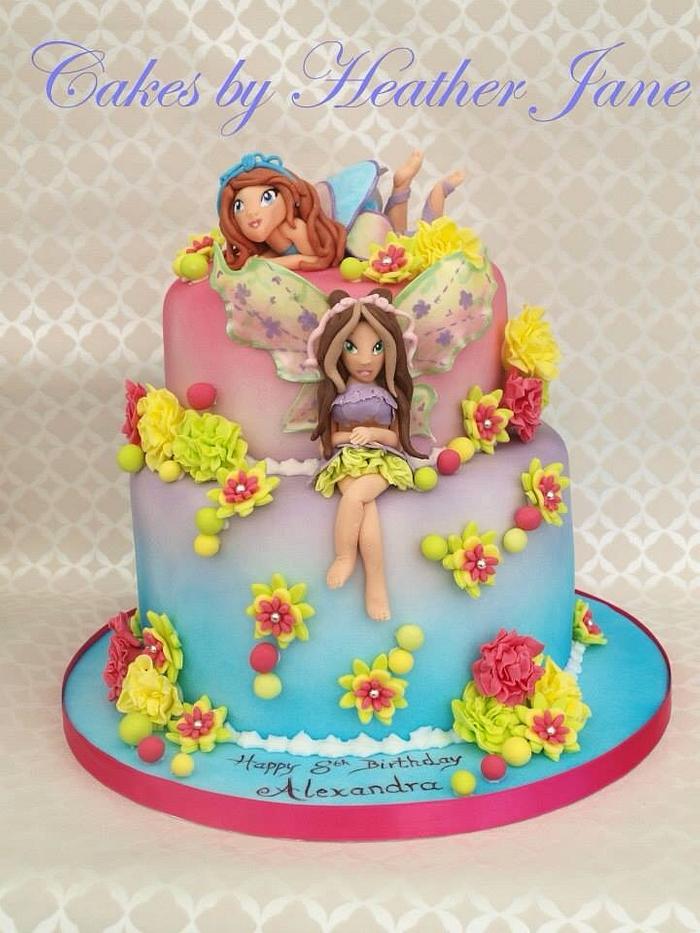 Winx Club Birthday Cake ~ flora and bloom