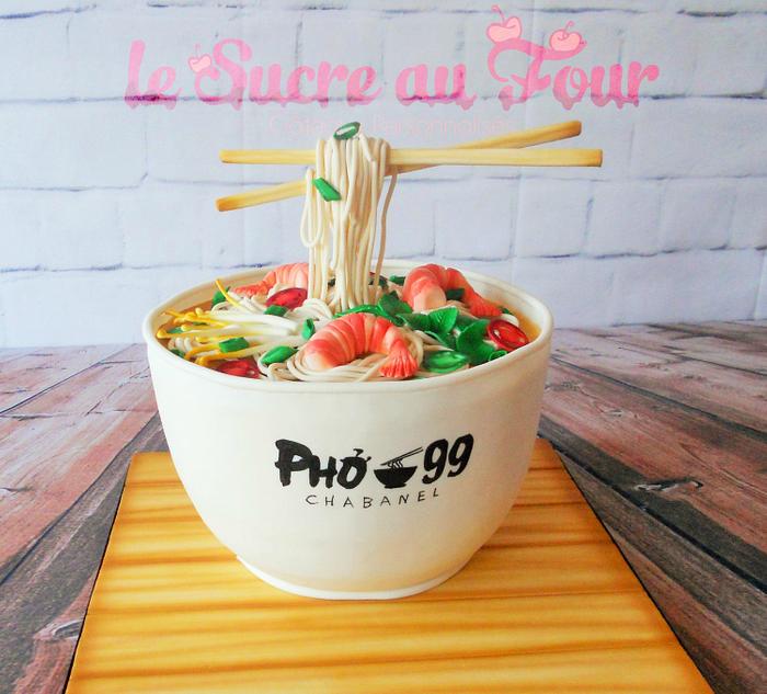 Pho soup cake