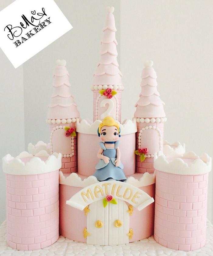 Cindarella castle cake