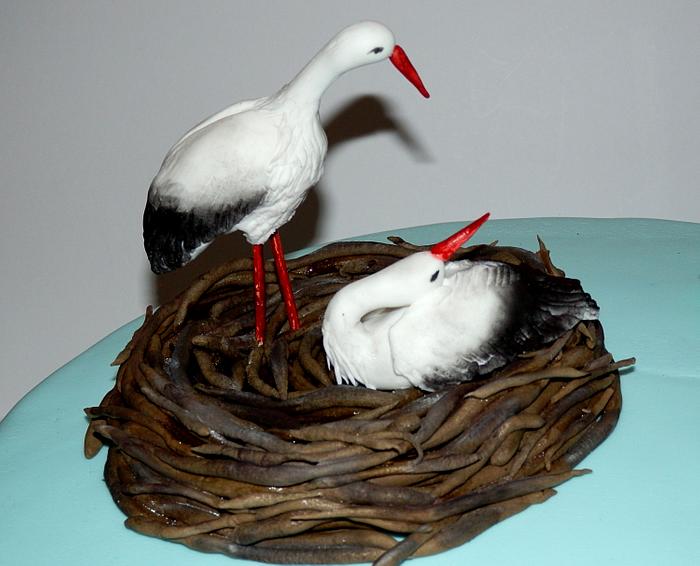 stork nest cake