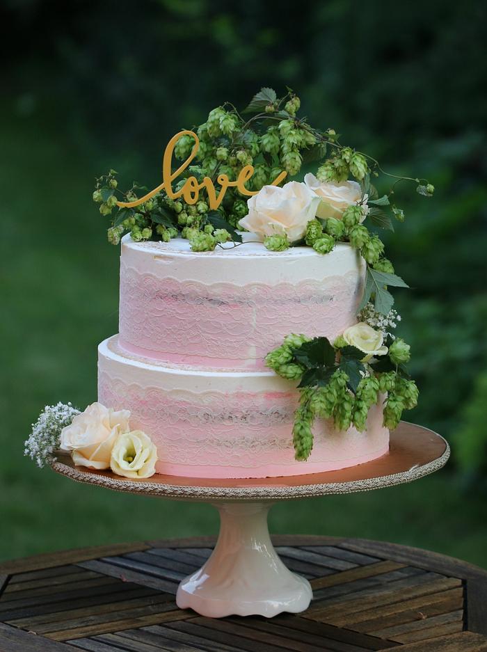 Fall wedding cake : 
