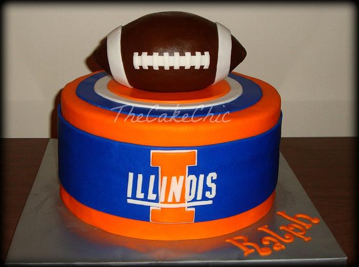 Illinois Football cake