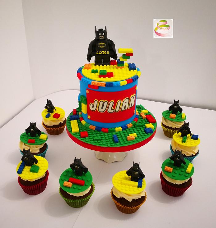 Lego Cake and cupcake