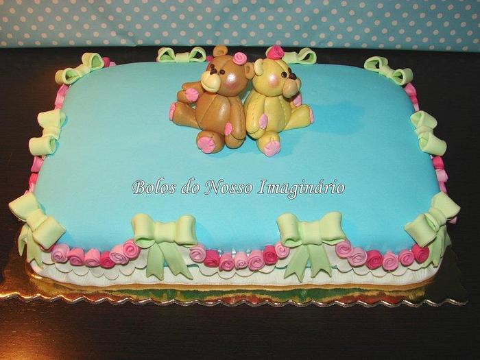 Two little teddy bears Cake