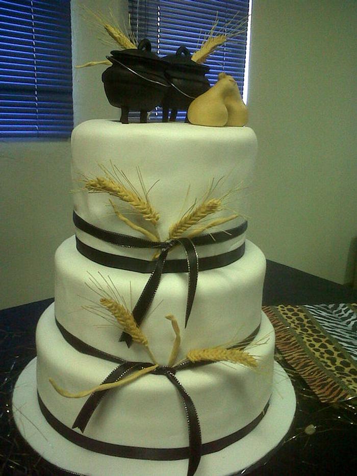 Traditional Xhosa wedding cake