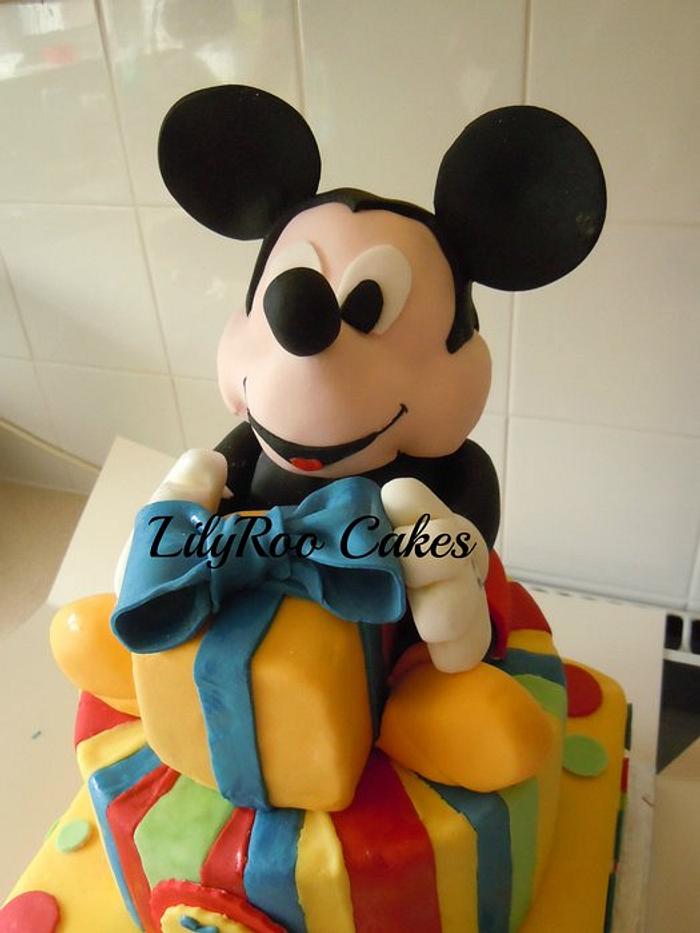 Mickey first birthday cake