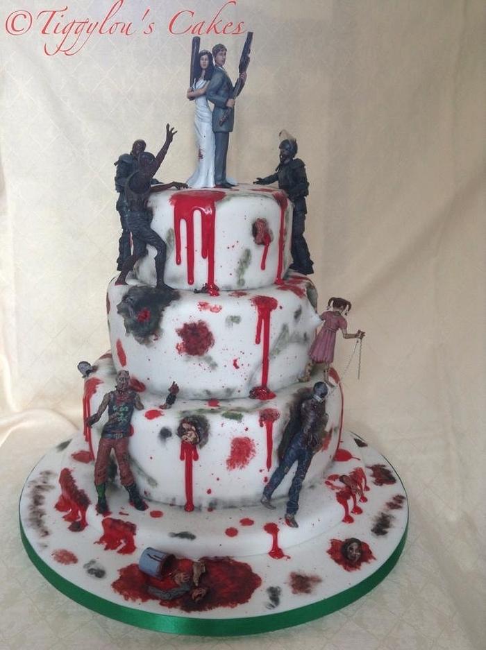 Zombie wedding cake 
