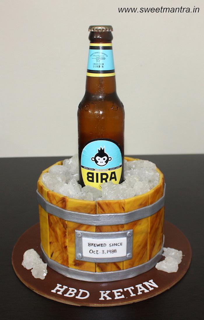 Beer barrel cake