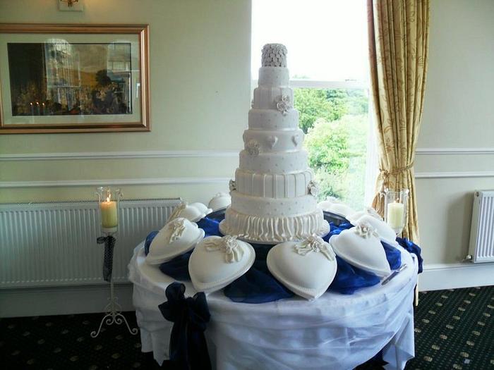Ben and Donna's 18 tier wedding cake ,