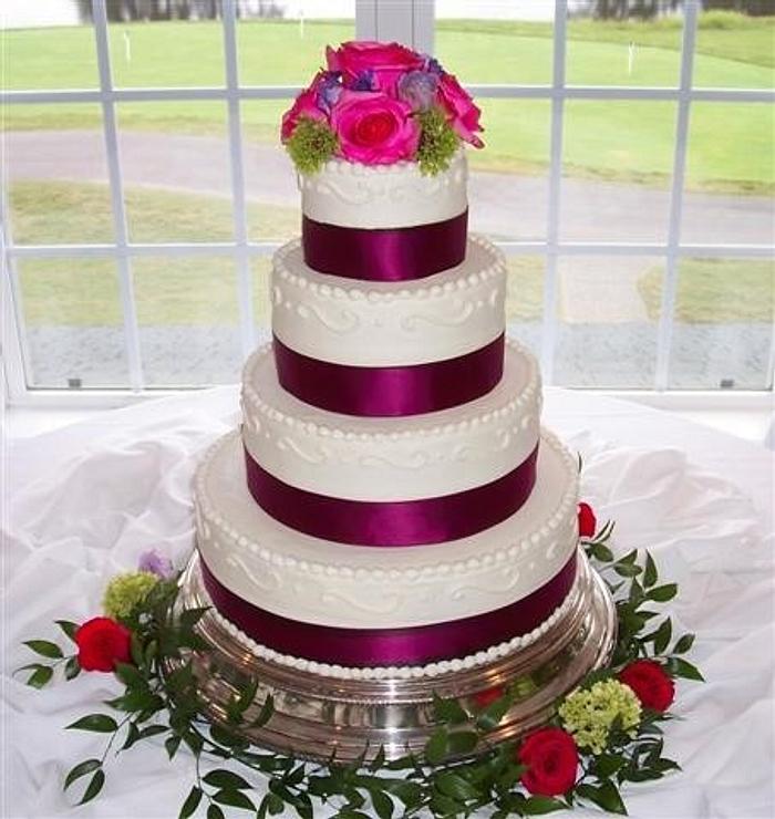 4 Tier Wedding Cake 