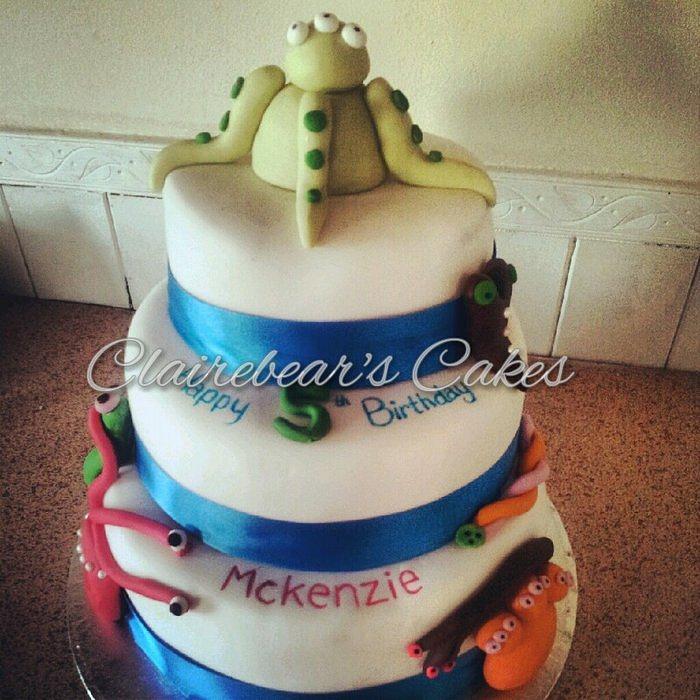 monster birthday cake