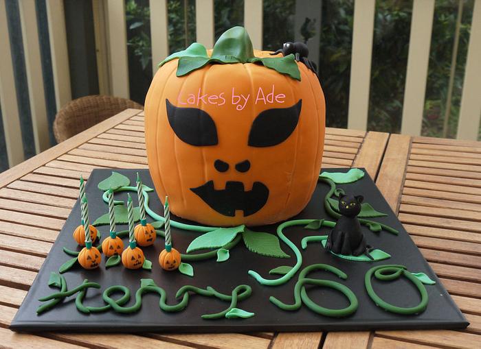 Jack-o-Lantern cake - October 2012