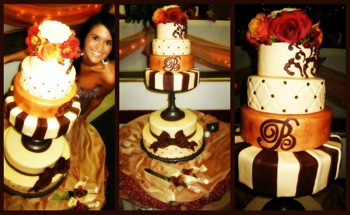 Romantically Rustic Wedding Cake