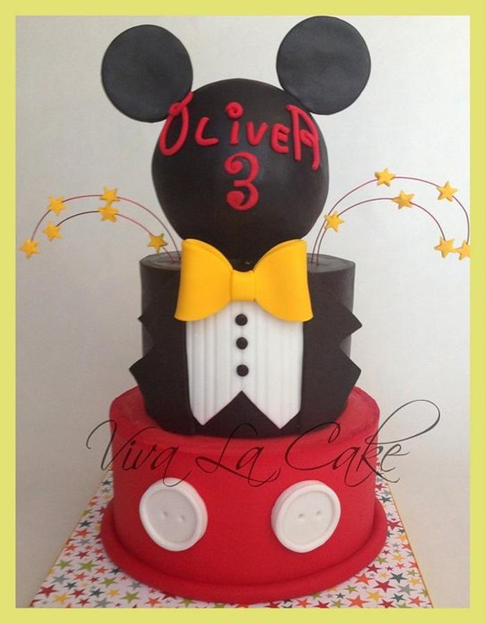 Master of Ceremony Mickey Mouse Cake