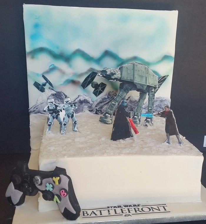 Star Wars Battlefront cake