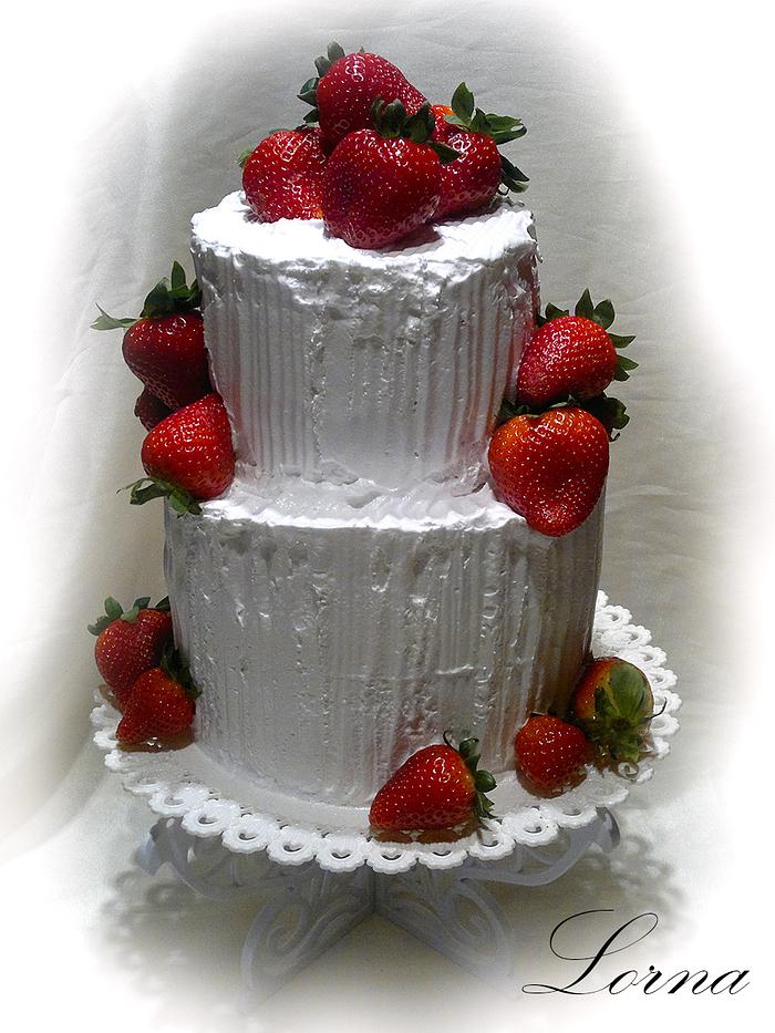  Strawberry cake..
