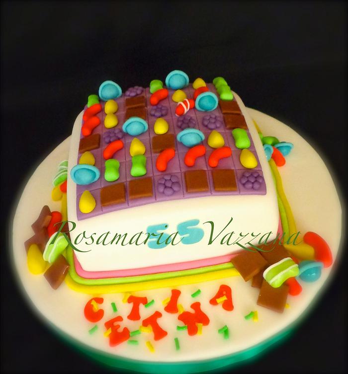 CANDY CRUSH THEMED CAKE