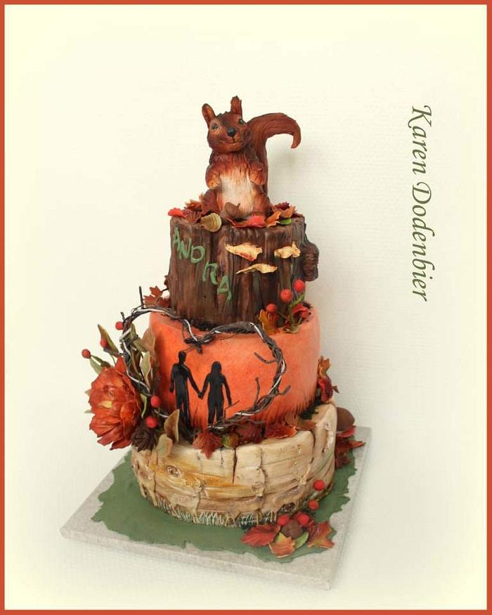 Forest Fall cake