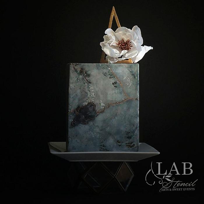 Moody style cake and wafer paper flower