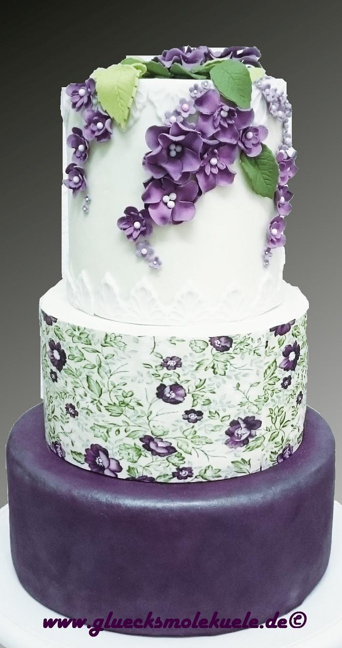 Wintage wedding Cake