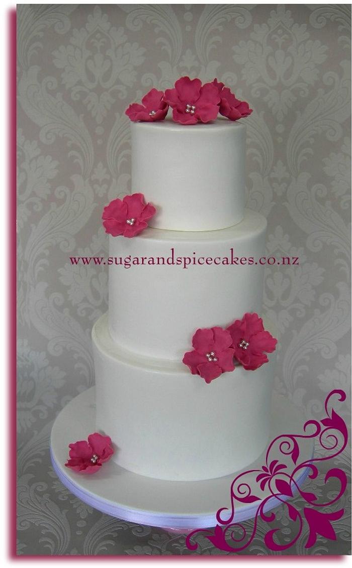 Bare Elegance Wedding Cake 