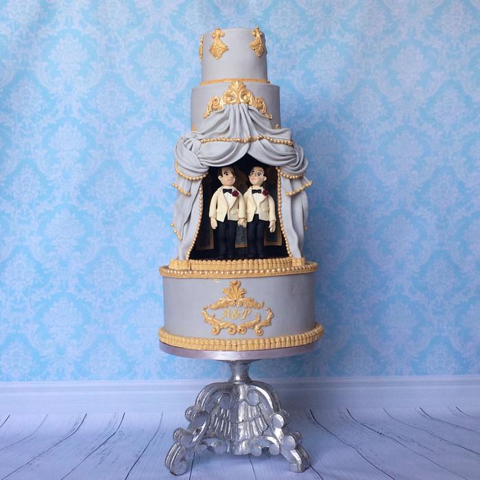 Theatre theme wedding cakes